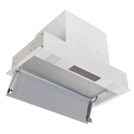 Вытяжка полновстраиваемая Skynet White, 60см, б/угольного фильтра, белый/белое стекло, Konigin