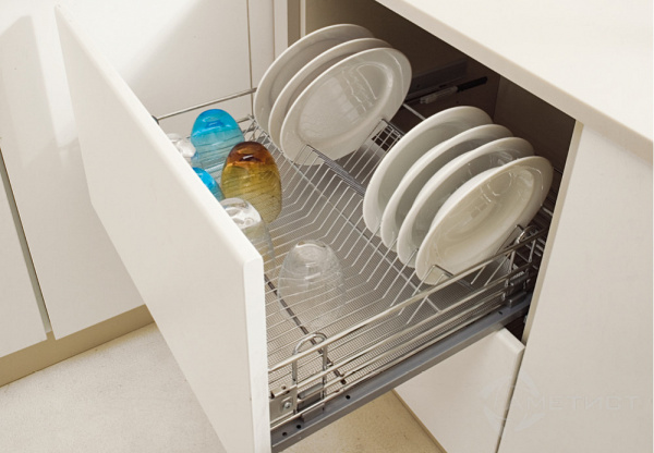 Сушка выкатная, 450мм, h=120мм+направляющие Blum, без крепления