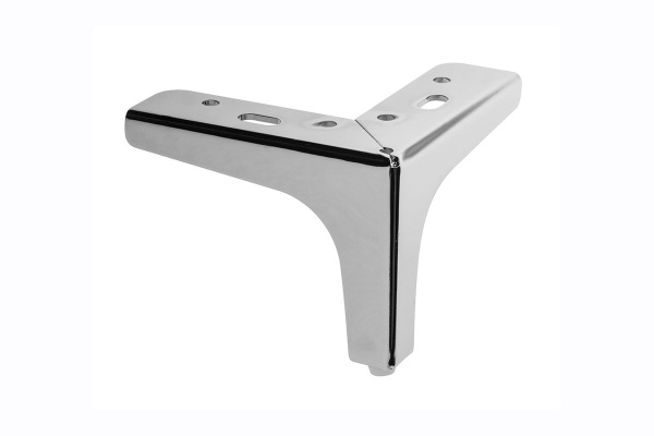 Опора нерегулируемая, 135х135х100мм, сталь, хром, GTV