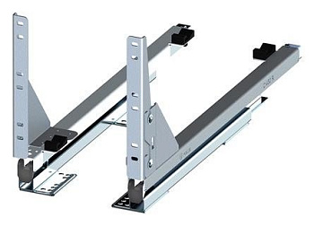 Система направляющих для Карго Мини нижнего "Вариант Мульти", полн. выдв, с довод. и синхро, серебро