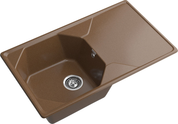 Мойка GranFest UNIQUE U-840L, 840х500 мм, терракот