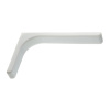 Полкодержатель Г-образный, L=240мм, белый, без креплений (компл. 2шт), GTV