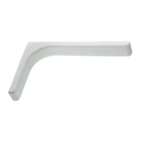 Полкодержатель Г-образный, L=240мм, белый, без креплений (компл. 2шт), GTV