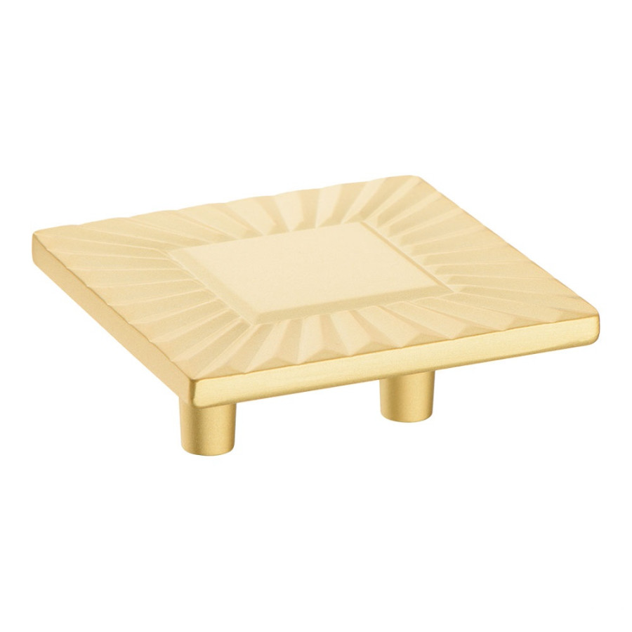 Ручка-кнопка, 4205 032PC35, 26х64х64мм, металл, матовое золото