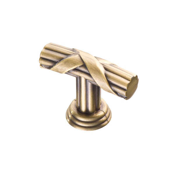 Ручка-кнопка, RK-021 BA, 40х18х30, металл, бронза