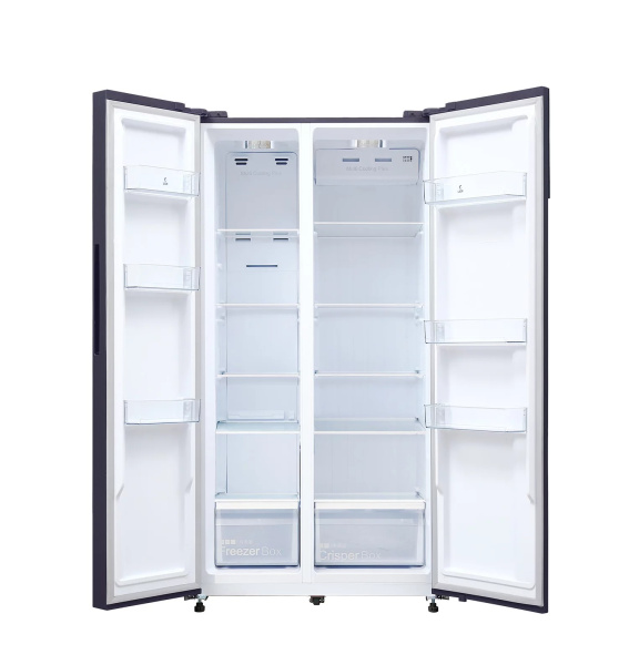 Холодильник отдельностоящий двухкамерный LSB530BLID, черная сталь, Lex