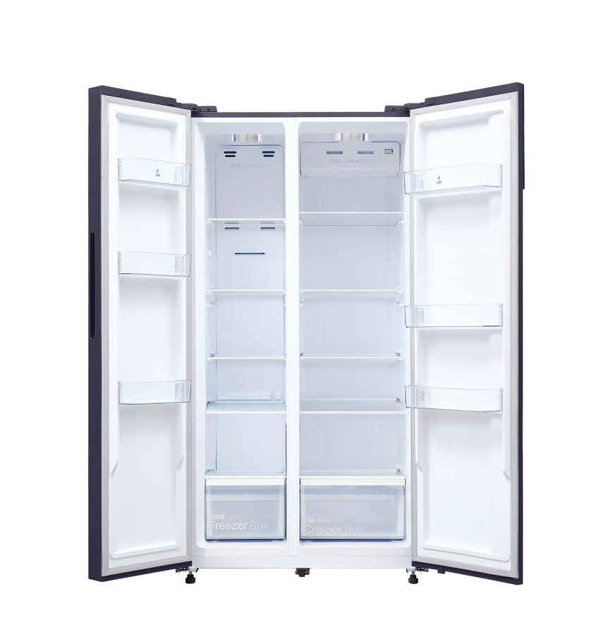 Холодильник отдельностоящий двухкамерный LSB530BLID, черная сталь, Lex