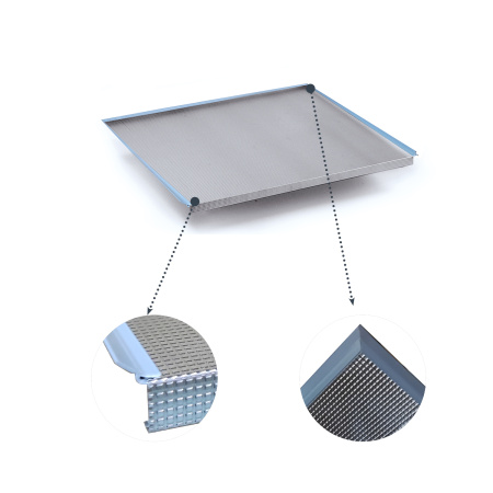 Алюминиевый поддон в шкаф 600мм, для ящика под раковину, с уплотнителем, алюминий