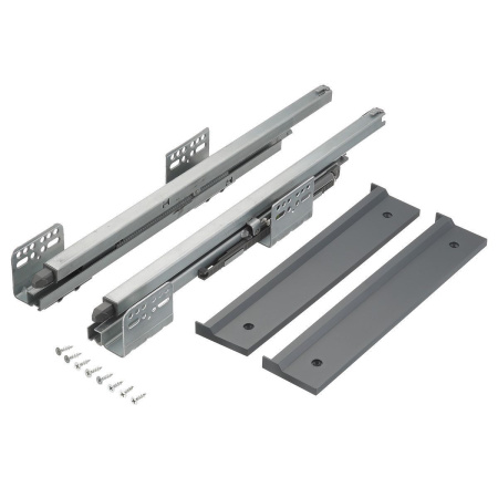 Вешалка для брюк в шкаф на 900мм, 490х820х55, с доводчиком, полное выдвижение, графит