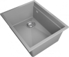 Мойка Rivelato LINO 554-L, 550х440х210мм, серый металлик