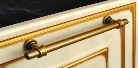 Ручка-рейлинг, 108S, 20мм, 160мм, металл, античная бронза