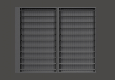 Сушка выкатная 600мм, Дайнинг Агент Ф44, с направл., во внутр. ящ, антрацит, Kessebohmer