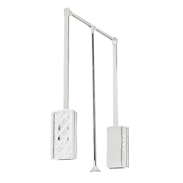 Пантограф масляный, 875-1200мм, до 12кг, сталь, белый, GTV