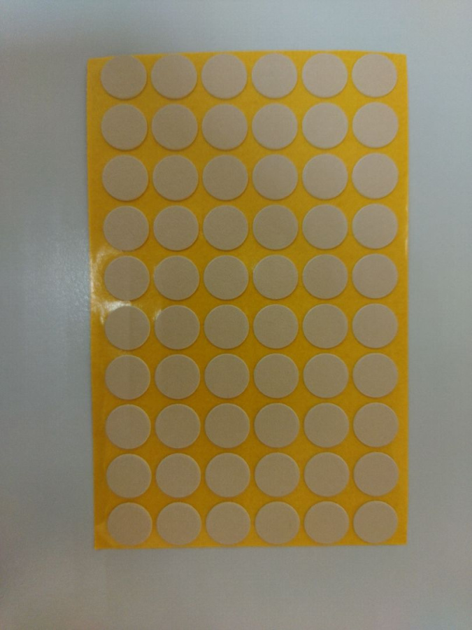 Заглушка самоклейка d=18мм, имбирь