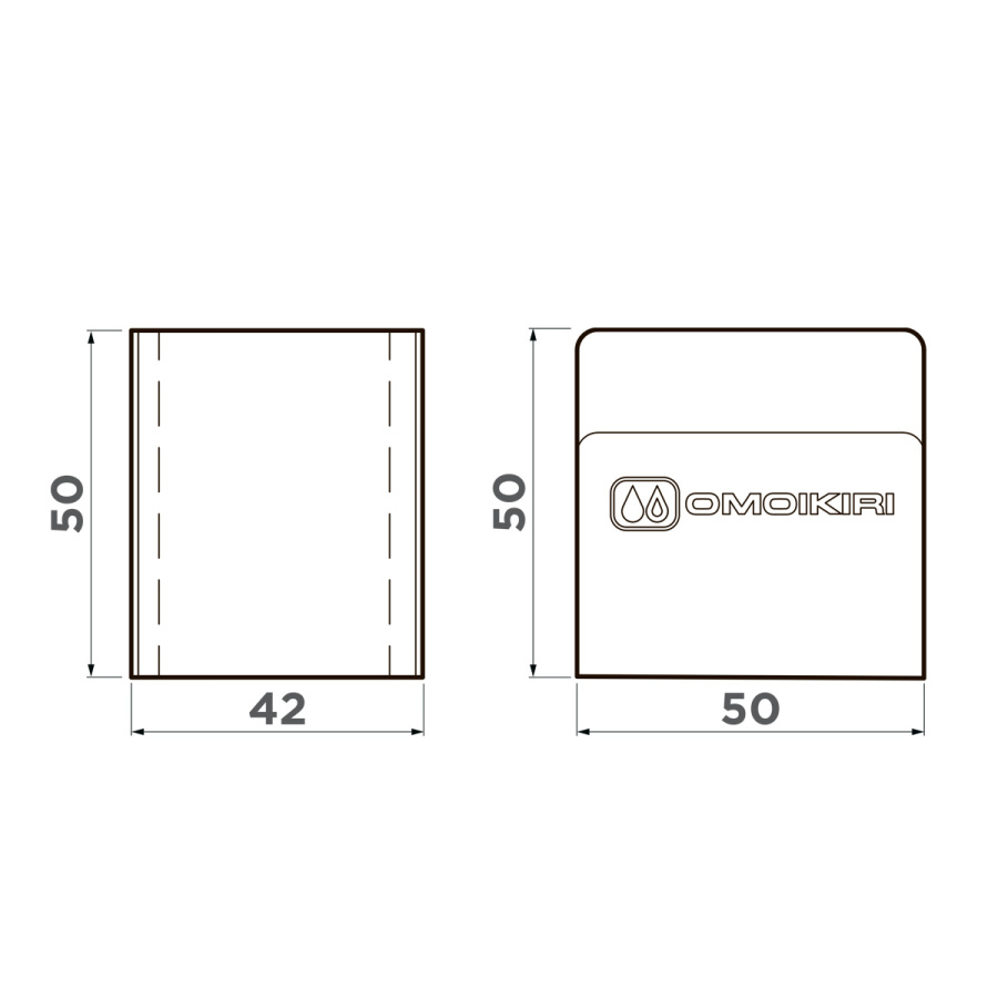 Держатель для губки SH-01-GB, нержавеющая сталь, графит