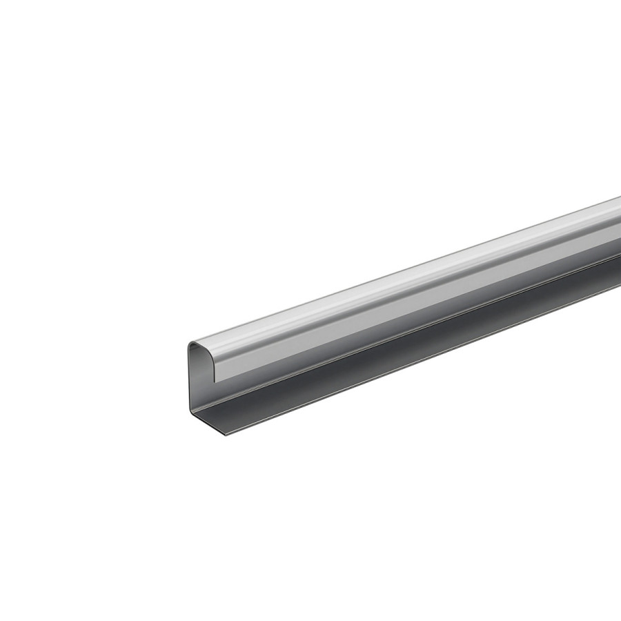 Ручка-профиль, толщина двери 15-16 мм, L=2500мм, с перфорацией, анодированный алюминий