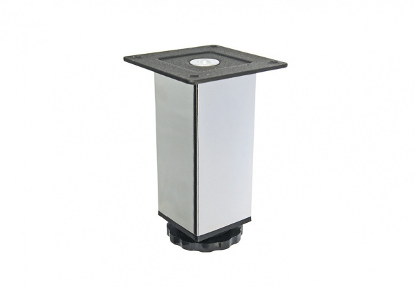 Опора регулируемая, 40х40мм, h=150мм, металл, хром, JET