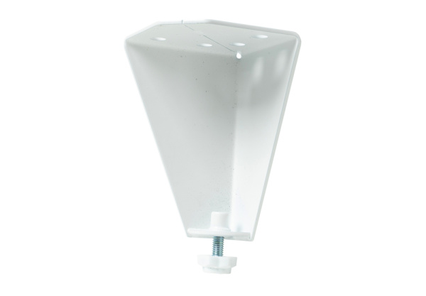 Опора регулируемая, h= 95мм, металл, белый, JET