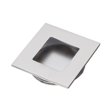 Ручка врезная, UZ-00B226-05, 40х40мм, квадрат, металл, матовый хром, GTV
