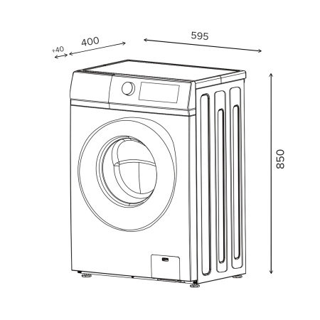 Стиральная машина отдельностоящая LWM06010BLIDSMALL, Lex