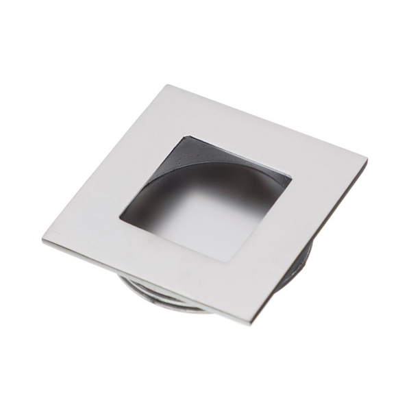 Ручка врезная, UZ-00B226-05, 40х40мм, квадрат, металл, матовый хром, GTV