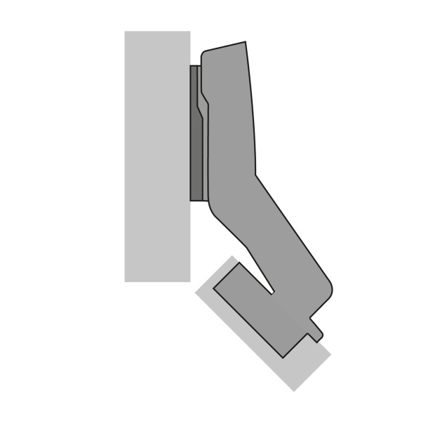 Петля SENSYS 8639i, внутренняя, +45*/95*, с доводчиком, без планки, 52мм