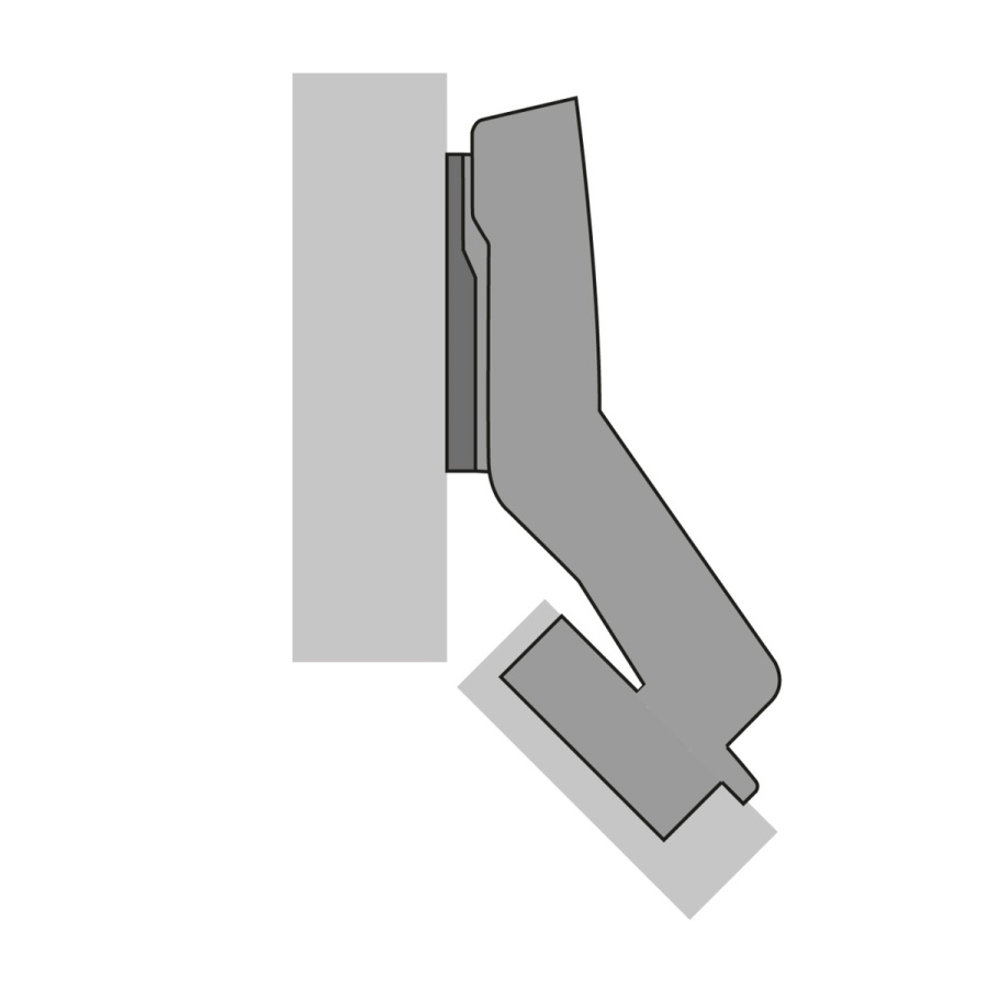 Петля SENSYS 8639i, внутренняя, +45*/95*, с доводчиком, без планки, 52мм