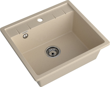 Мойка GranFest QUADRO 561, 560х500 мм, кашемир