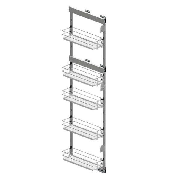 Колонна выкатная Maxima Classic с 5 корз, 200х1700мм, правая, с доводчиком, хром, Rejs