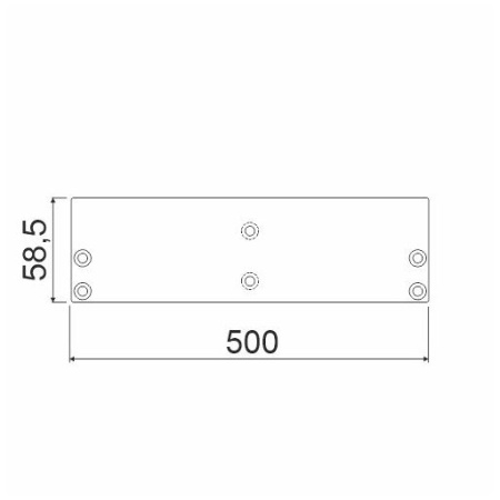 Профиль для полок боковой, черный