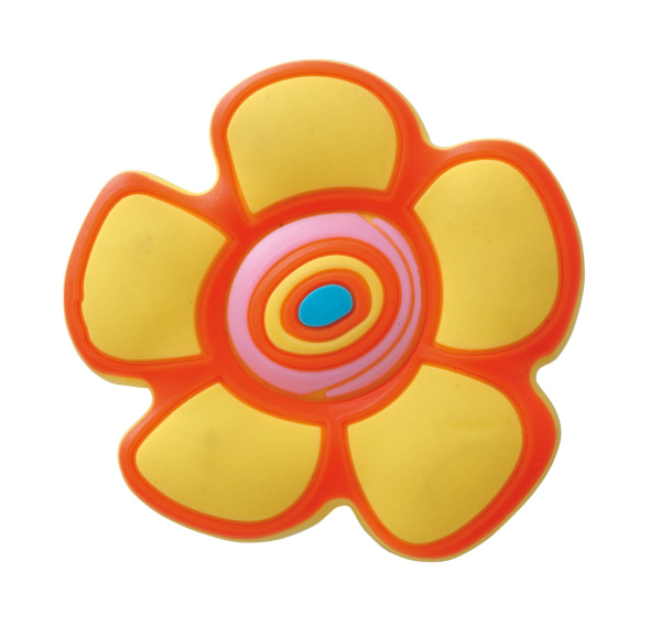 Ручка UM-KID-C, 44х39х22мм, резина, "цветок желтый", GTV