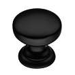 Ручка-кнопка, K-2360 BL, 24х24х25мм, металл, черный матовый
