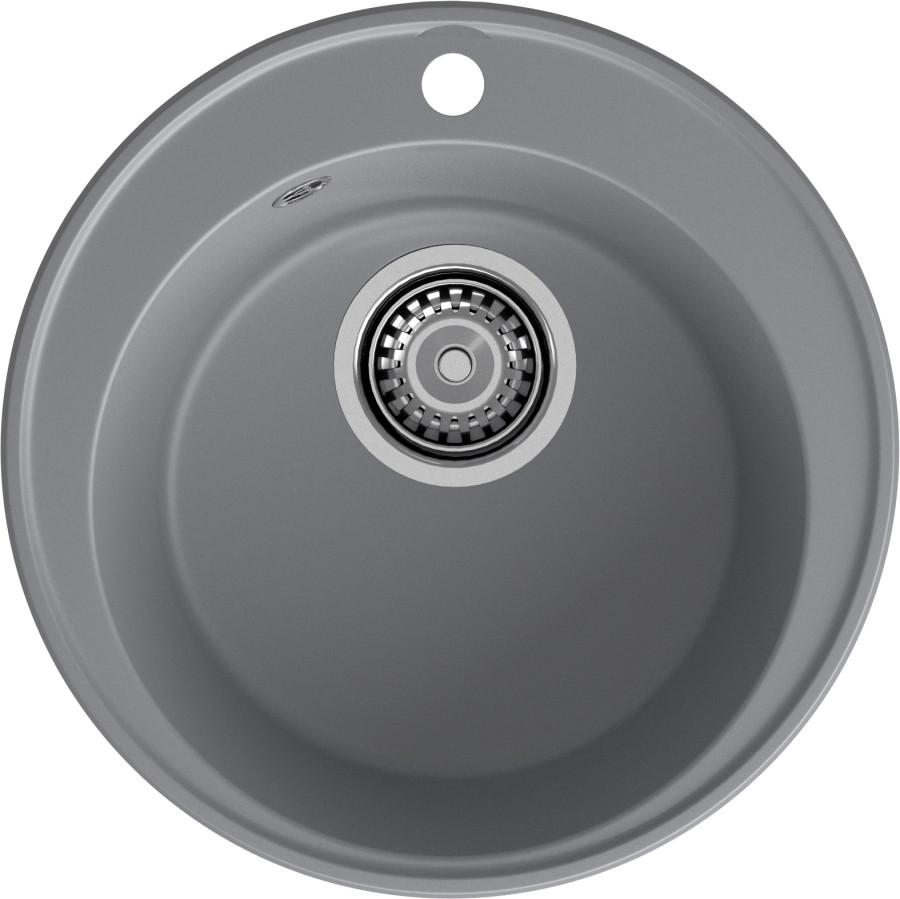 Мойка ЭкоМ 4800, d=480мм, кварц, темно-серый (без сифона)