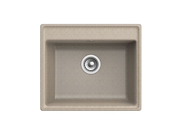 Мойка GranFest VERTEX V-580, 580х500 мм, песочный