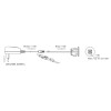 Встраиваемая 2хUSB-A, 5В/2.1А (1х2.1А/2х1.05А), вход 12В, Ø37мм, черный, IP20, GLS