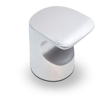 Ручка-кнопка, K-1100 SC, 17х22х24мм, металл, матовый хром