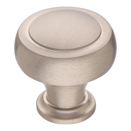 Ручка-кнопка, 1915 0032 NB, d=32мм, металл, никель