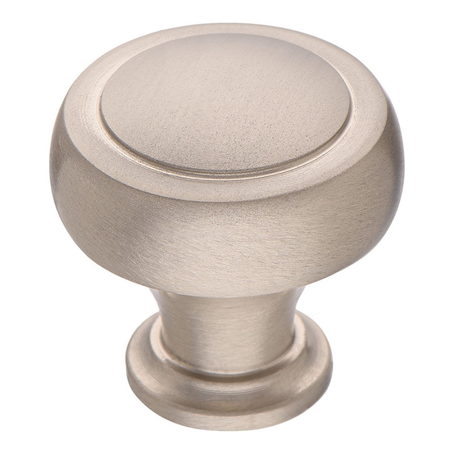 Ручка-кнопка, 1915 0032 NB, d=32мм, металл, никель