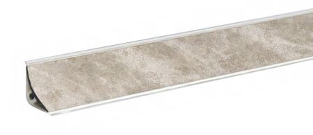 Плинтус LB-15, королевский опал светлый, L=3000мм, 14,4х14,4мм