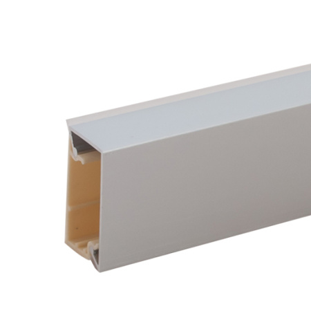 Плинтус пристеночный, 21х32мм, L=4200мм, с алюминиевой накладкой, пластик, алюминий