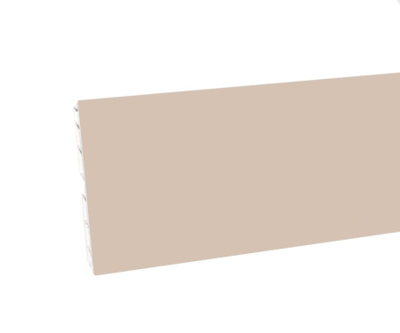 Цоколь пластиковый, h=150мм, L=4000мм, пластик, латте, Россия