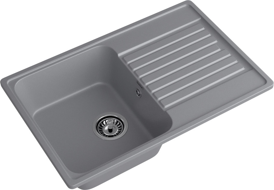 Мойка GranFest QUARZ 78, 736х476 мм, темно-серый (прямоугольная, без сифона)
