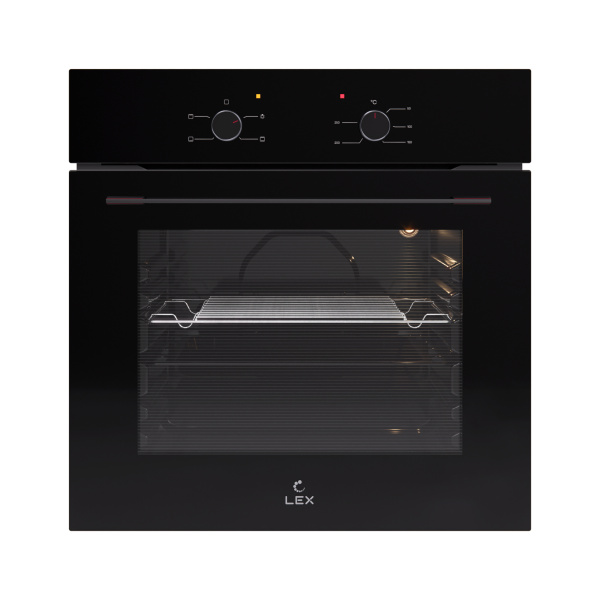 Духовой шкаф EDM 045 BBL, 60 см, стекло, черный, Lex
