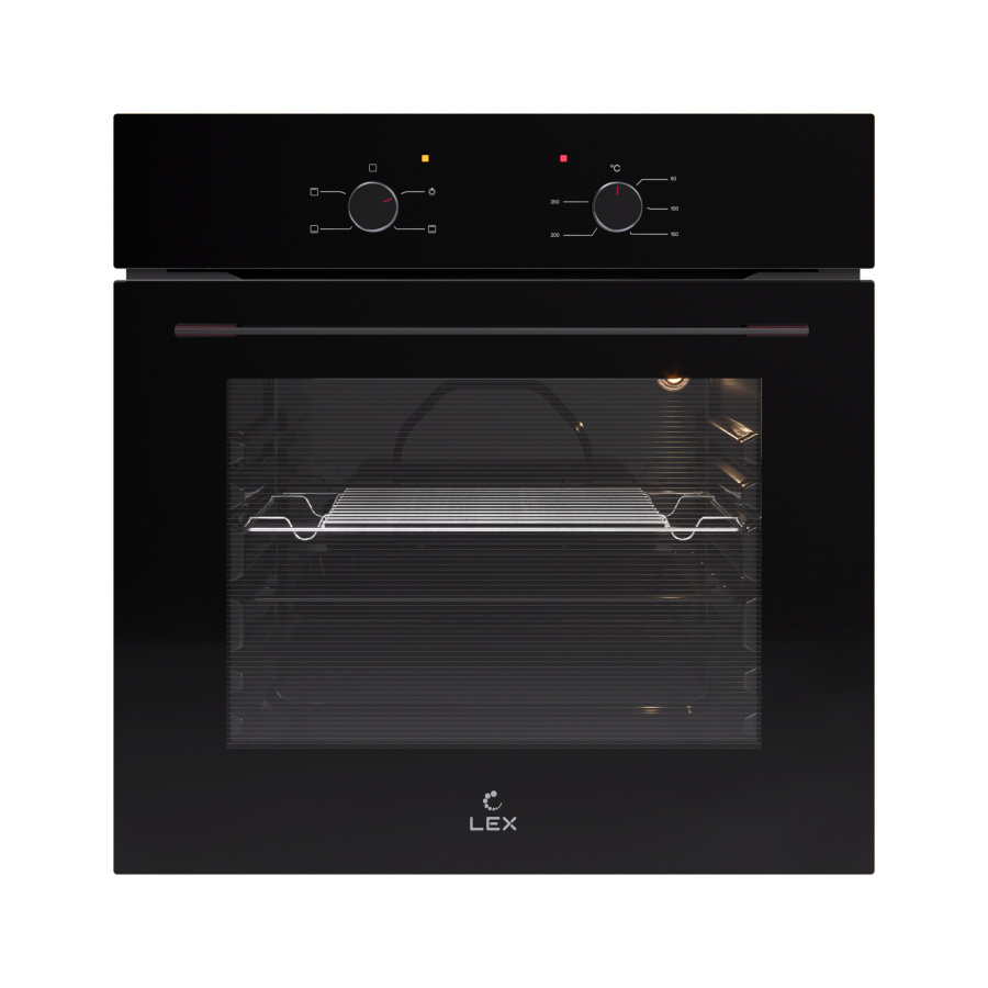 Духовой шкаф EDM 045 BBL, 60 см, стекло, черный, Lex