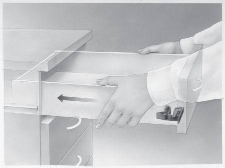 Направляющая Quadro V6 15 Silent System, 15 кг, NL250, полн выдвиж, надвиж монтажа, EB20, правая