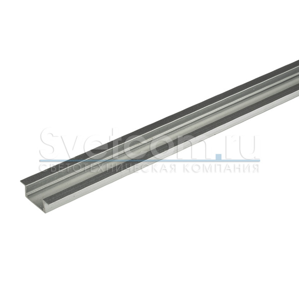 Профиль врезной 22х6х3000мм, лента ≤10мм, алюминий (диффузор полуматовый, 6 заглушек), 2206W, GLS