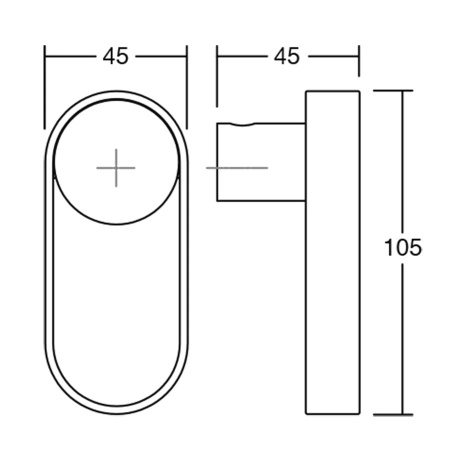 Крючок ORBIT, 7007045ZM226, 105х45х45мм, однорожковый, металл, черный матовый/медь, Viefe