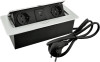 Горизонтальная, 2хEURO+2хUSB A+C, полуавтомат, серый, 263х117х65мм, металл/пластик, AQ