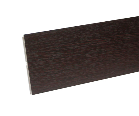 Цоколь пластиковый, h=100мм, L=4000мм, пластик, венге, Россия