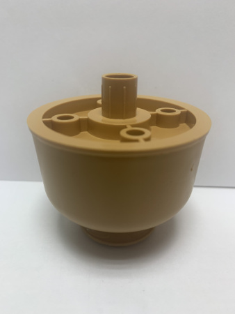 Опора регулируемая пластмассовая, Ø50мм, h=30-45мм, с пазом под отвертку, бук розовый